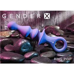 Gender X RING POP Vibrating Plug - Blue