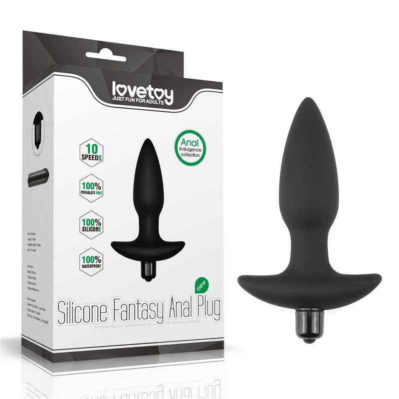 Anal Indulgence Silicone Fantasy Anal Plug - Black