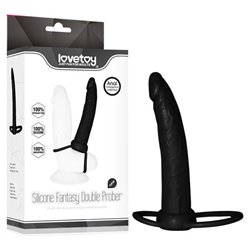 Anal Indulgence Silicone Fantasy Prober - Black