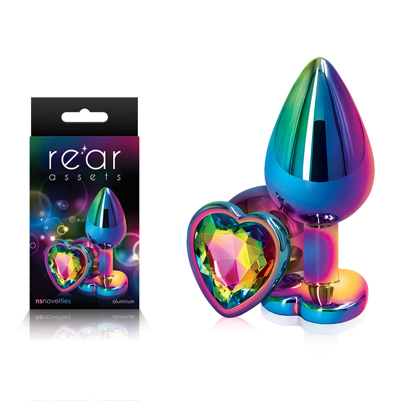 Rear Assets Multicolour Heart - Medium - Rainbow