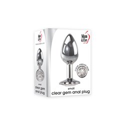 Adam & Eve CLEAR GEM ANAL PLUG - Small