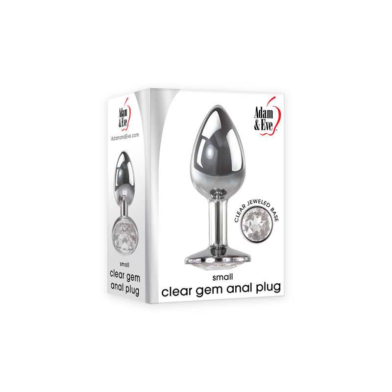 Adam & Eve CLEAR GEM ANAL PLUG - Small