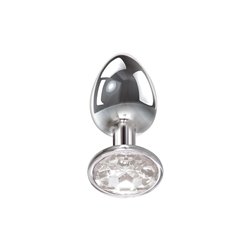 Adam & Eve CLEAR GEM ANAL PLUG - Large