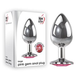 Adam & Eve PINK GEM ANAL PLUG - Large