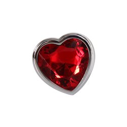 Adam & Eve RED HEART GEM ANAL PLUG - Small