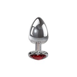 Adam & Eve RED HEART GEM ANAL PLUG - Medium