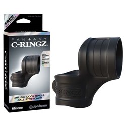 FCR Mr. Big Cock Ring & Ball Stretcher - Black