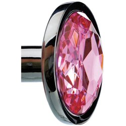 Adam & Eve PINK CLEAR GEM ANAL PLUG - Medium