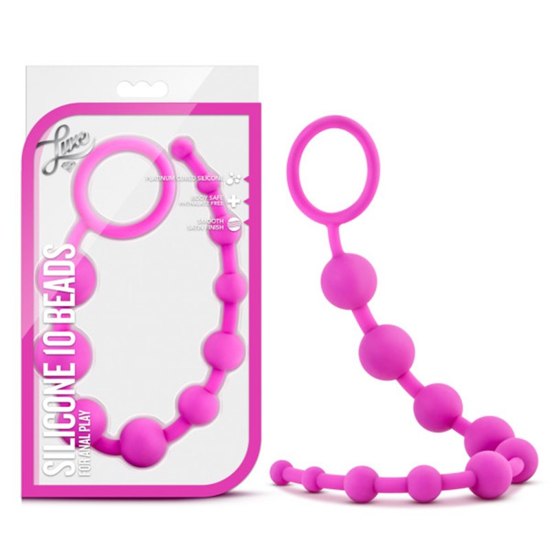 Luxe Silicone 10 Beads - Pink