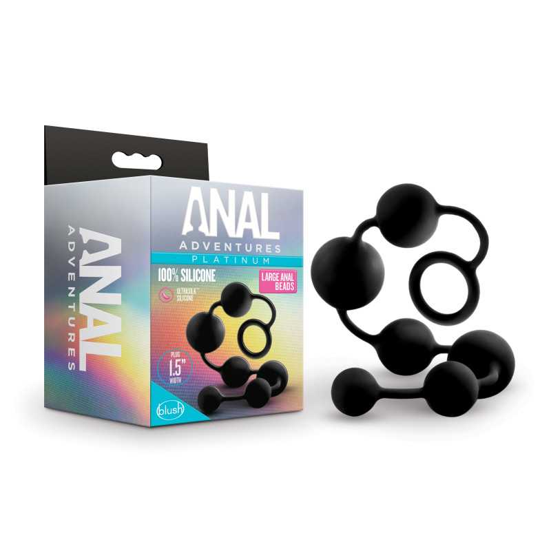 Anal Adventures Platinum Large Anal Beads