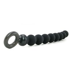 S&M Black Silicone Anal Beads