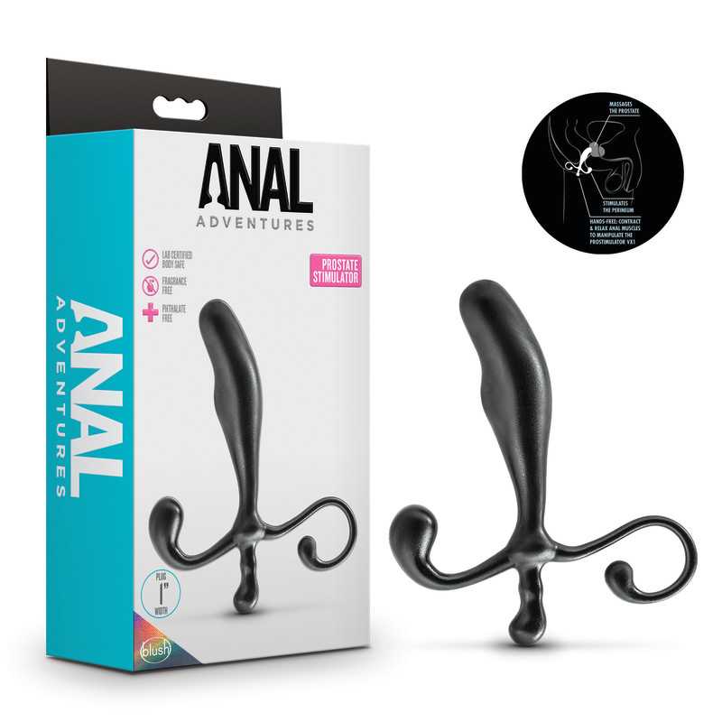 Anal Adventures Prostate Stimulator - Black