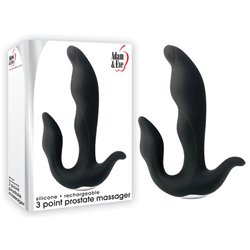 Adam & Eve 3 POINT PROSTATE MASSAGER - Black