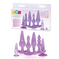 Try-Curious, Anal Plug Kit, Purple