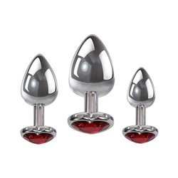 Adam & Eve THREE HEARTS GEM ANAL PLUG SET