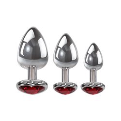 Adam & Eve THREE HEARTS GEM ANAL PLUG SET