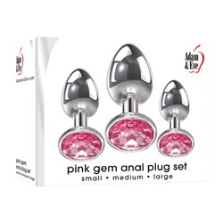 Adam & Eve PINK GEM ANAL PLUG SET