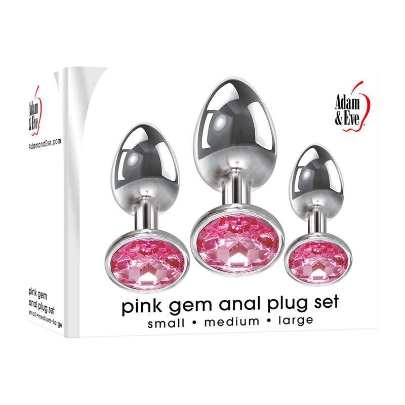 Adam & Eve PINK GEM ANAL PLUG SET