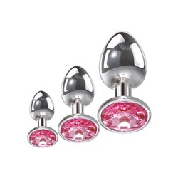 Adam & Eve PINK GEM ANAL PLUG SET