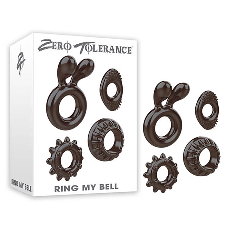 Zero Tolerance Ring My Bell Cock Rings - Set of 4