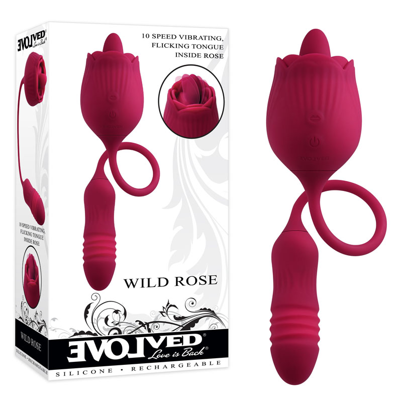 Evolved WILD ROSE Dual Stimulator - Red