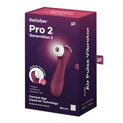 Satisfyer Pro 2 Gen 3 App Control - Wine Red