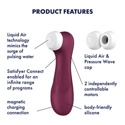 Satisfyer Pro 2 Gen 3 App Control - Wine Red