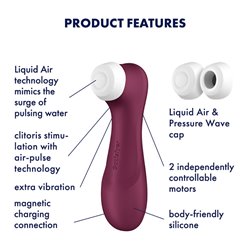 Satisfyer Pro 2 Gen 3 - Wine Red