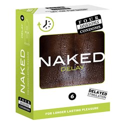 Four Seasons Naked Delay Condoms 6's