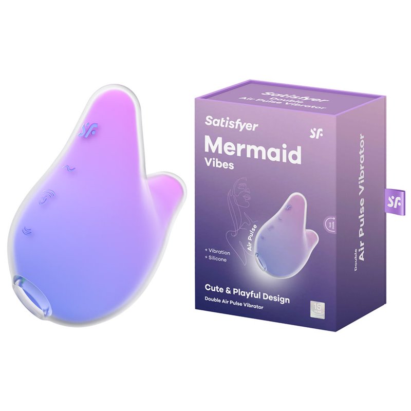 Satisfyer Mermaid Vibes Air Pulse - Violet/Pink