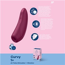 Satisfyer Curvy 1+ App Control - Rose Red