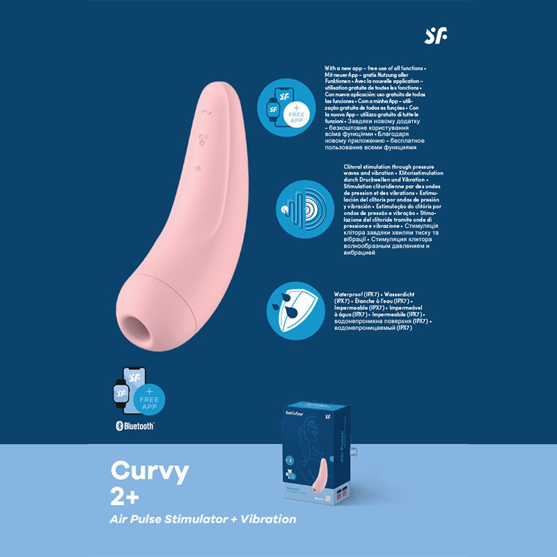 Satisfyer Curvy 2+ App Control - Pink