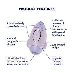 Satisfyer Mission Control Air Pulse - Violet