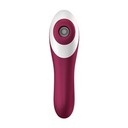 Satisfyer Dual Crush Air Pulse Vibrator - Red