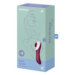 Satisfyer Dual Crush Air Pulse Vibrator - Red