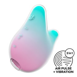 Satisfyer Mermaid Vibes Air Pulse - Mint/Pink