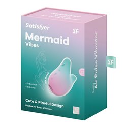 Satisfyer Mermaid Vibes Air Pulse - Mint/Pink