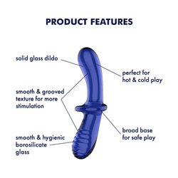 Satisfyer Double Crystal - Light Blue