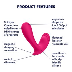 Satisfyer Top Secret Vibe App Control - Pink