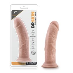 Dr. Skin 8'' Cock + Suction Cup - Flesh