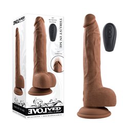 Evolved THRUST IN ME DARK Thrusting Dildo