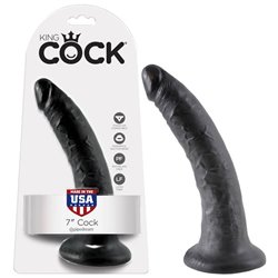 King Cock 7'' Cock - Black