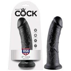 King Cock 8'' Cock - Black