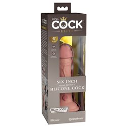 King Cock Elite 6'' DD Cock - Flesh