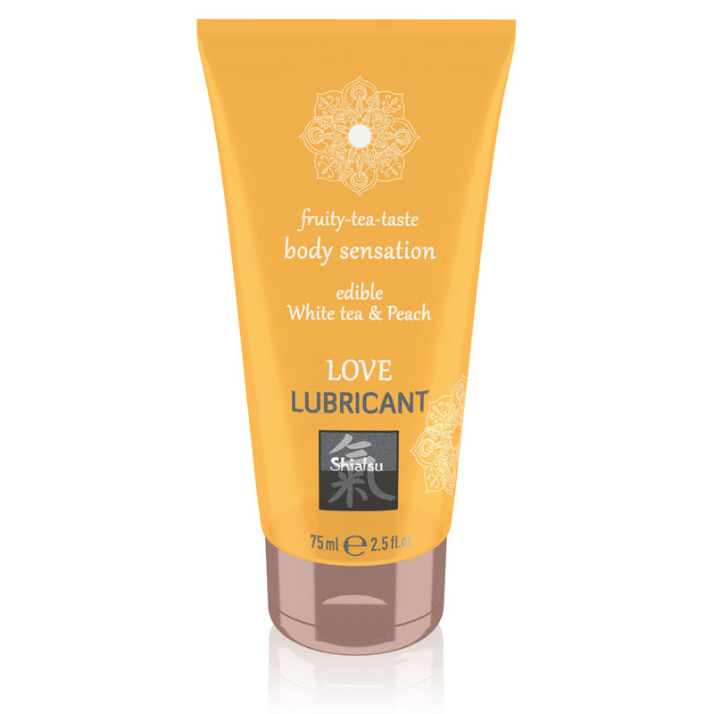 SHIATSU Edible Love Lubricant - Tea & Peach - 75ml