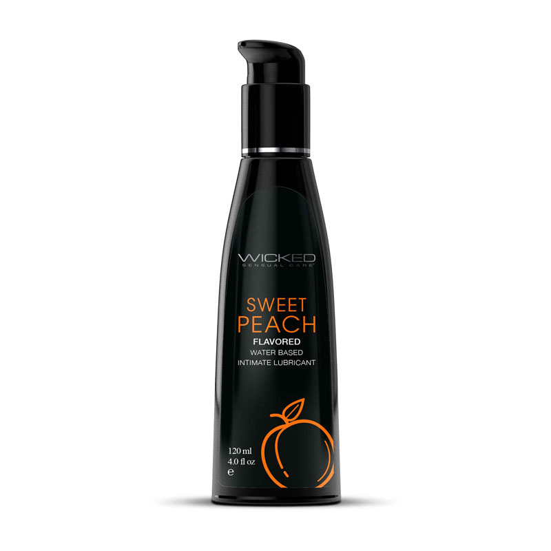 Wicked AQUA SWEET PEACH Flavoured Lube - 120ml