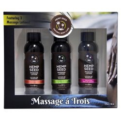 EB Hemp Seed Massage A Trois - 3 Pack