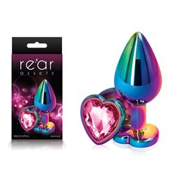 Rear Assets Multicolour Heart - Medium - Pink