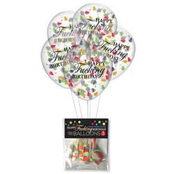 Happy Fucking Birthday Confetti Balloons