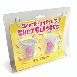 Super Fun Penis Shot Glasses, Set Of 2